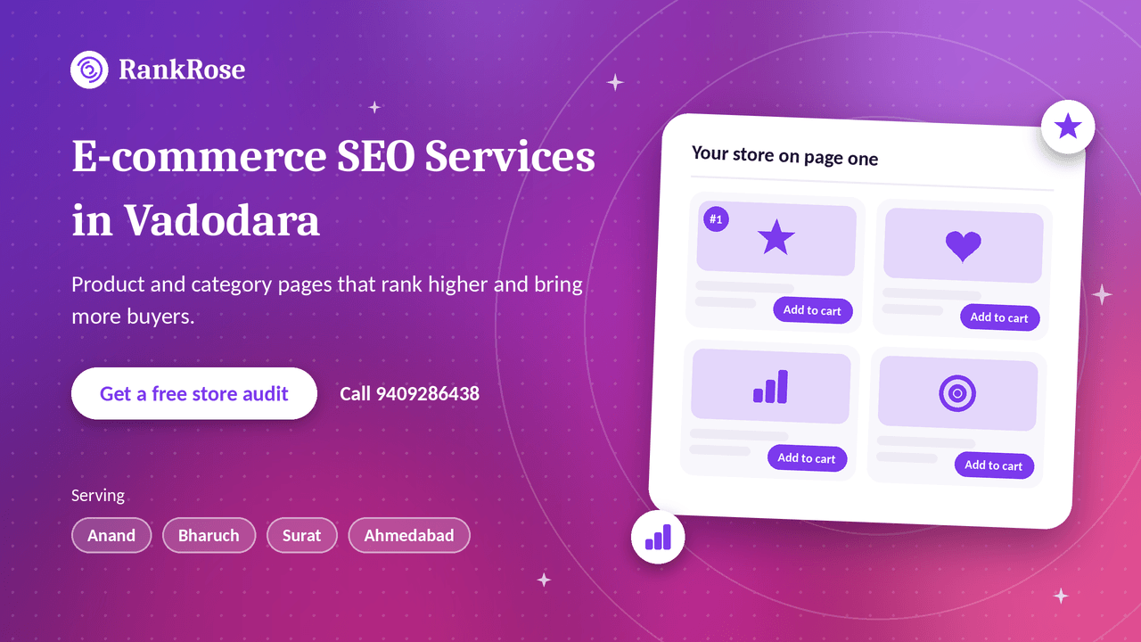E-commerce SEO Services in Vadodara – Rank Your Online Store and Sell More