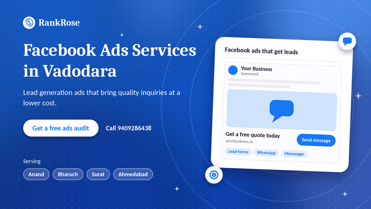 Facebook Ads Services in Vadodara – Get More Leads and Customers