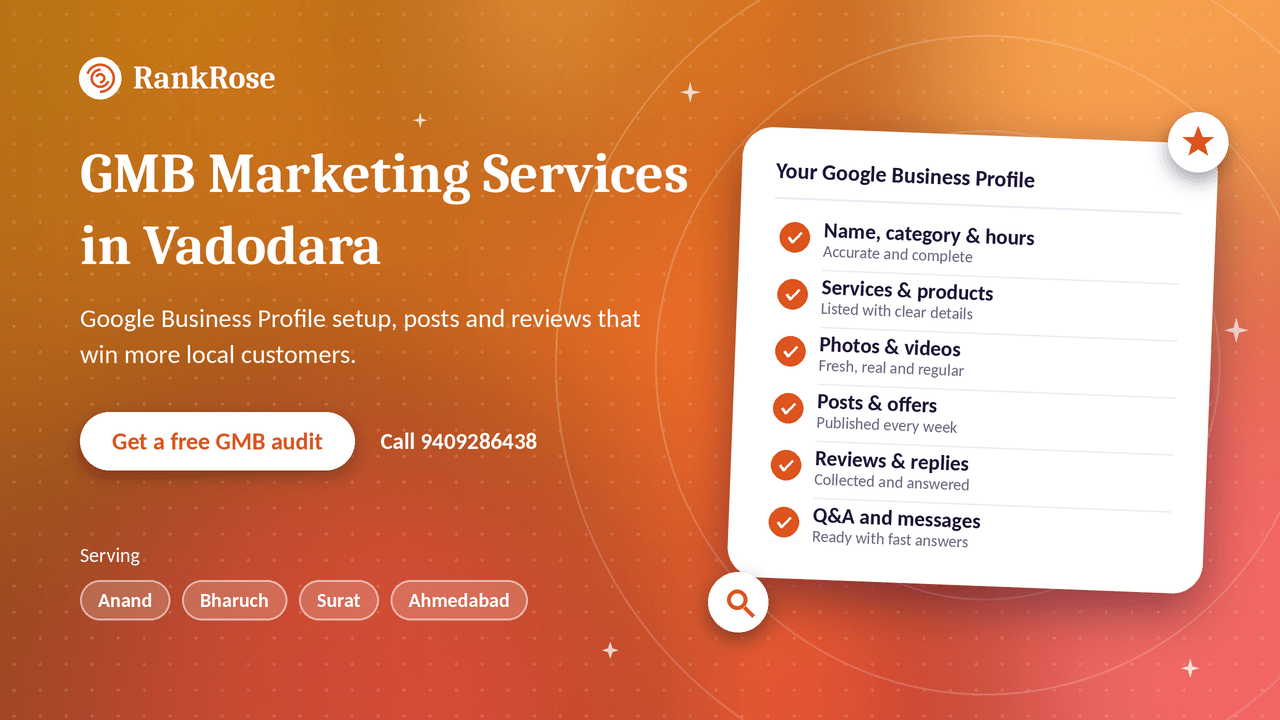 GMB Marketing Services in Vadodara – Google Business Profile Management