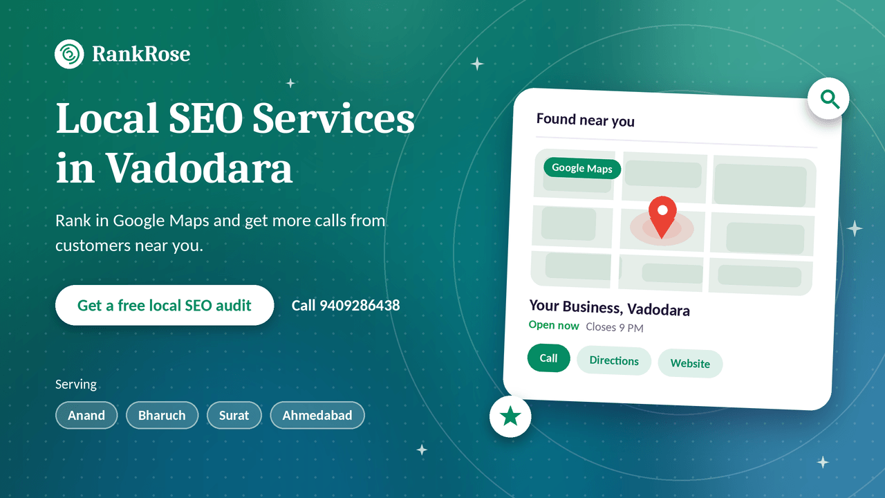 Local SEO Services in Vadodara – Get Found by Customers Near You