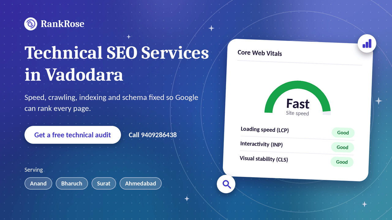 Technical SEO Services in Vadodara – Fix What Stops Your Website from Ranking