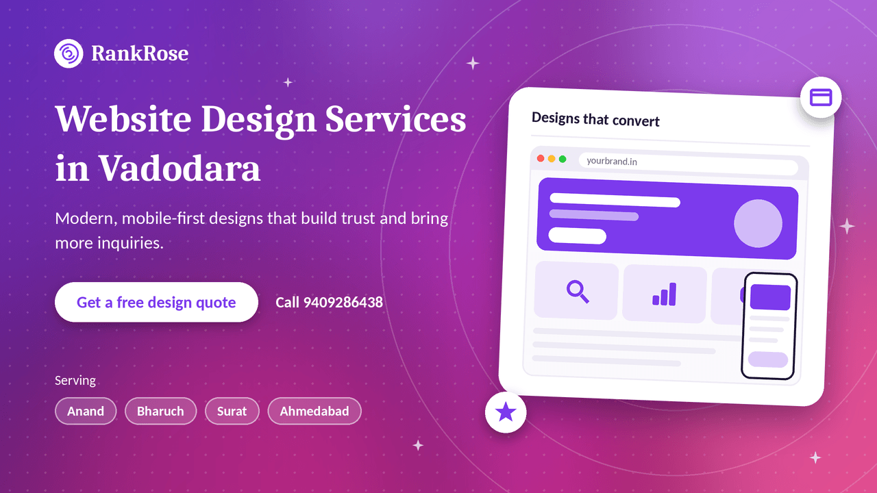 Website Design Services in Vadodara – Beautiful Websites That Convert Visitors